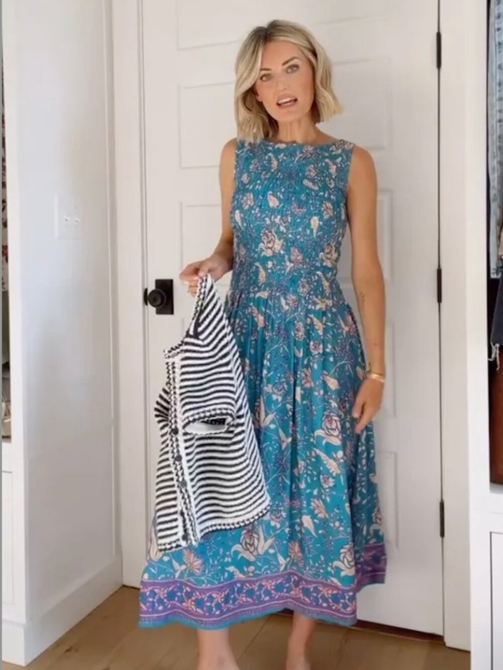 J.Crew Lina midi dress in floral print
